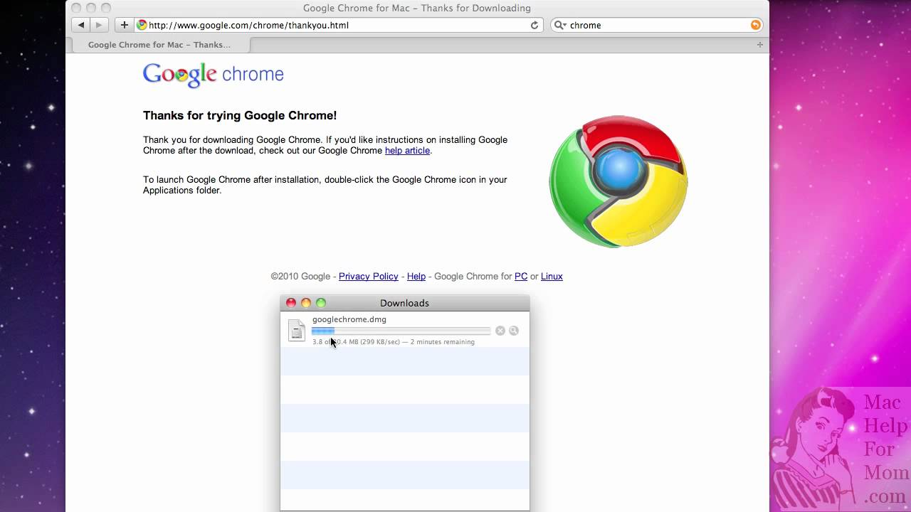 How do i download google chrome on a mac